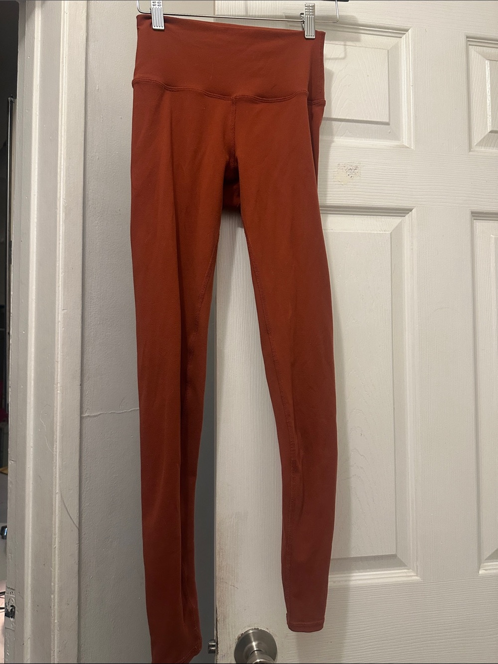 ALO Yoga Rust Orange High-Waist Jeggings